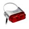 SON Rear Light DC seatpost mount - stříbrná/červená
